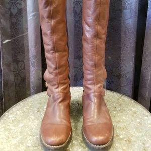 Michael Kors Leather Button Up Boots